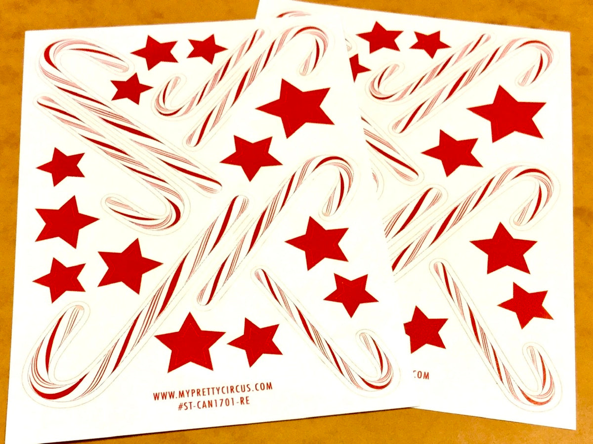 Sticker Zuckerstangen Sterne (My Pretty Circus)