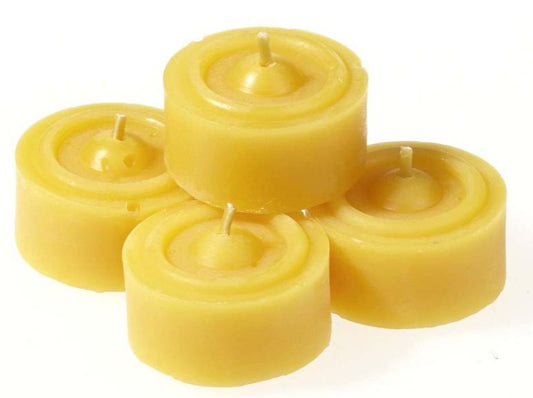 Teelicht aus Bienenwachs°