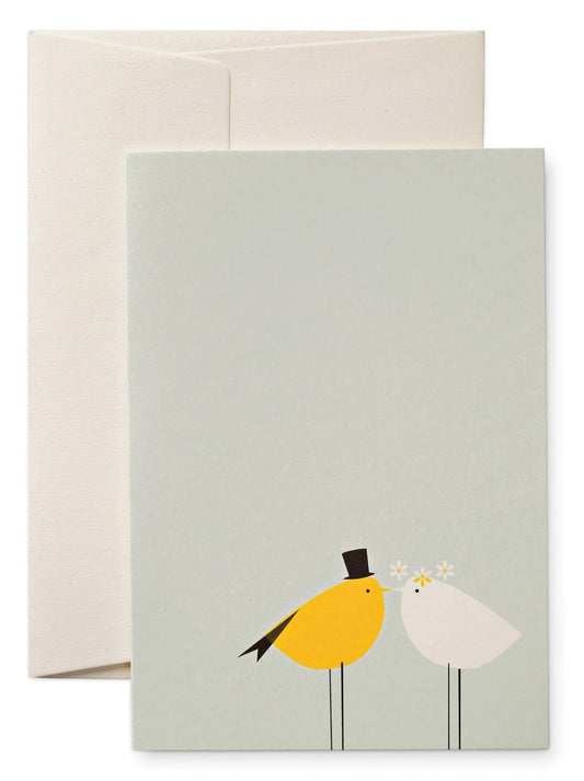 Grußkarte Vogelhochzeit (pleased to meet)