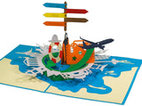 3D-Karte Pop-Up Urlaub Gutschein