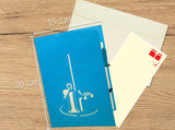 3D-Karte Pop-Up Urlaub Gutschein