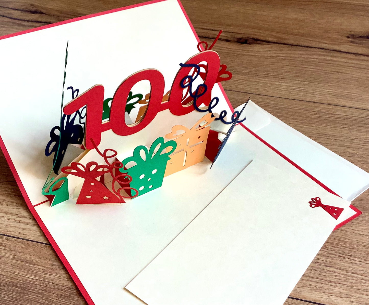 3D-Karte Pop-up 100. Geburtstag