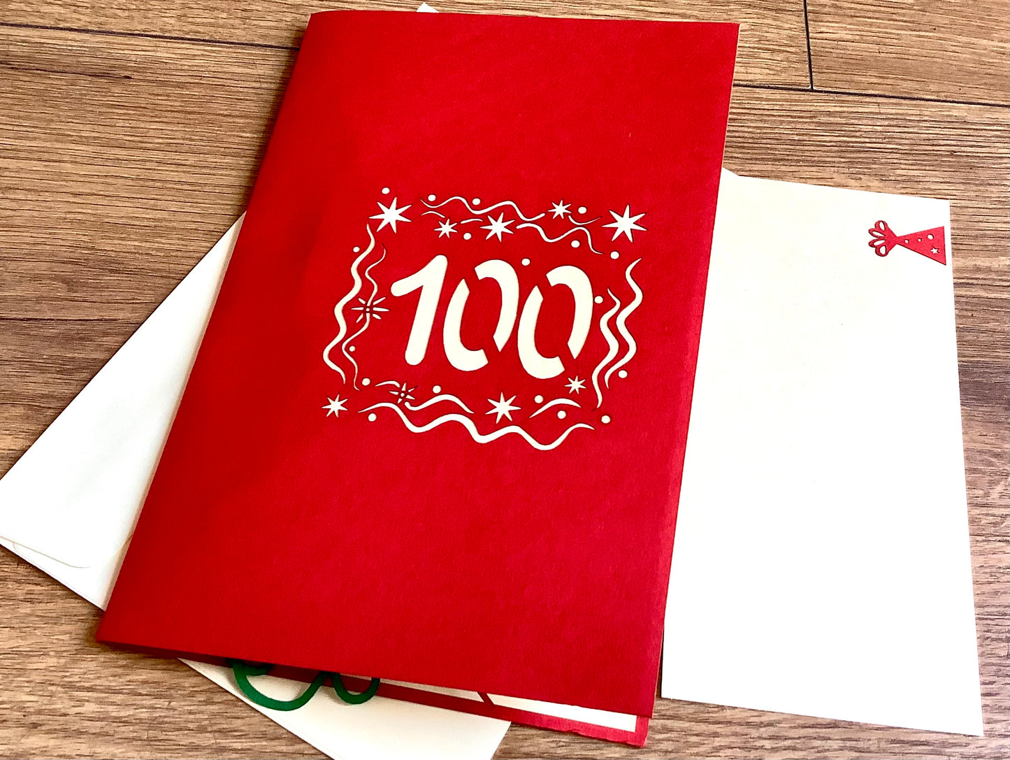 3D-Karte Pop-up 100. Geburtstag