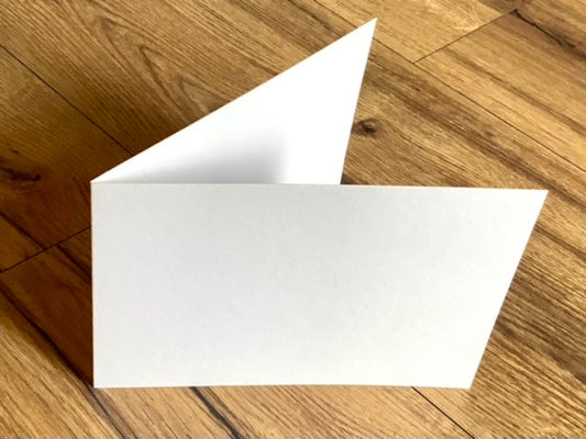 Klappkarte B6 hoch creme-weiß 11,5x16,5cm