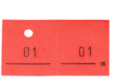 Garderobennummern 1-500 5 Nummernblöcke
