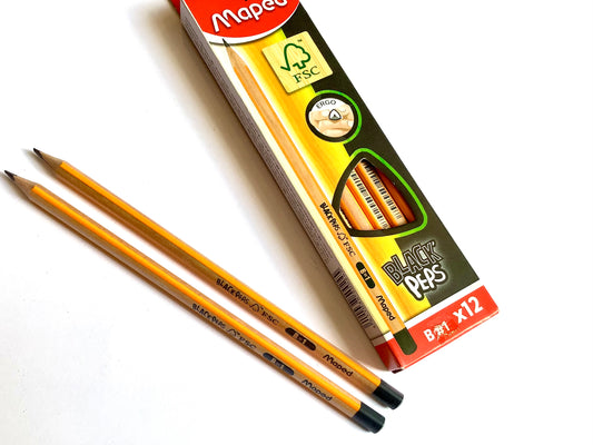 Bleistift B maped Dreikant Black'Peps