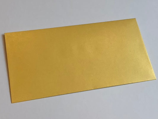 Briefumschlag DIN lang gold (hell) 11x22cm RC Römerturm DL