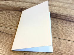 A6 Klappkarte weiß RC 300g hoch