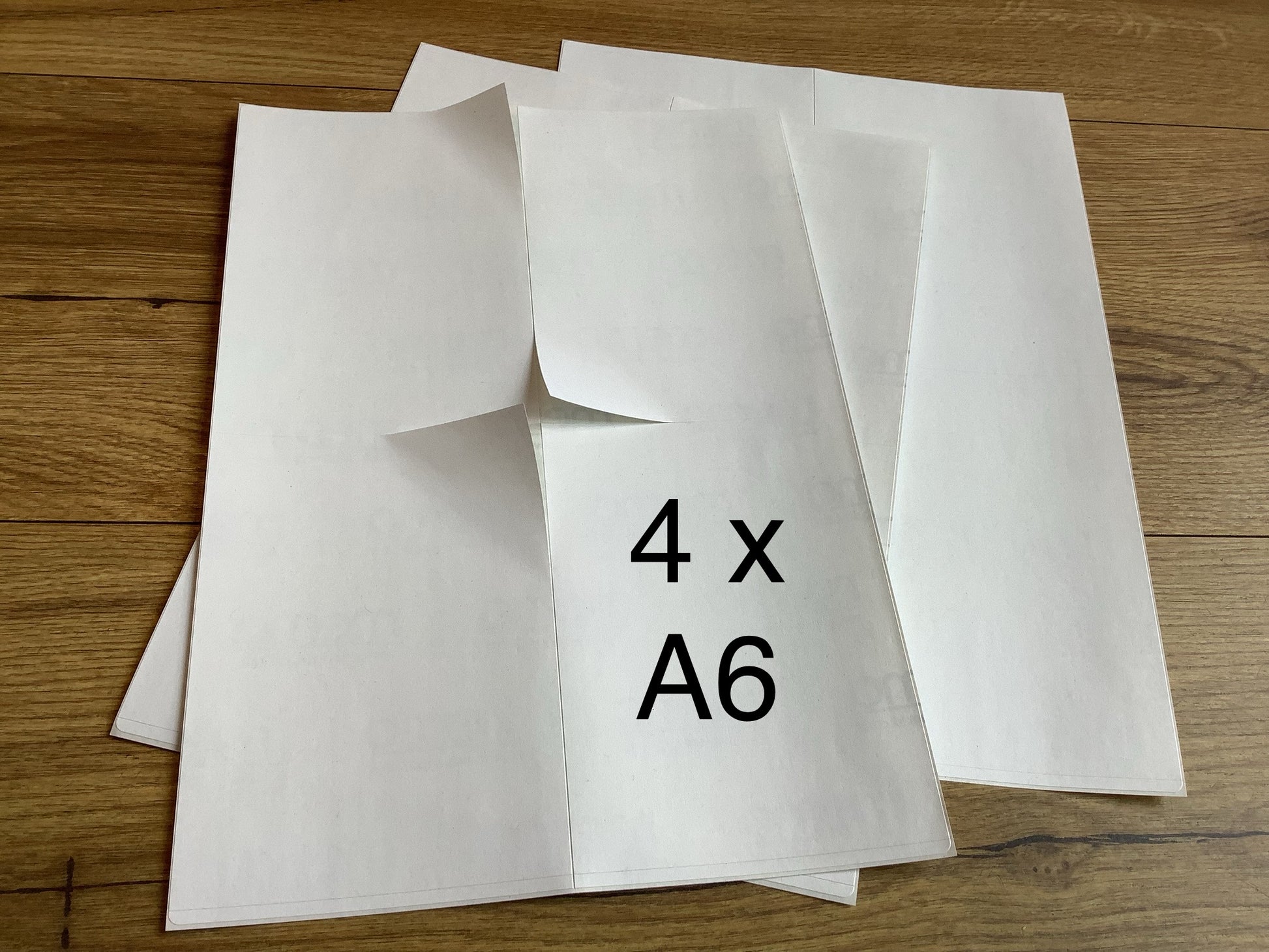 Etiketten der Größe A6 (105x144mm) auf A4-Trägerpapier - erhältlich Polly Paper - Umweltfreundlicher Bürobedarf in Berlin-Mitte