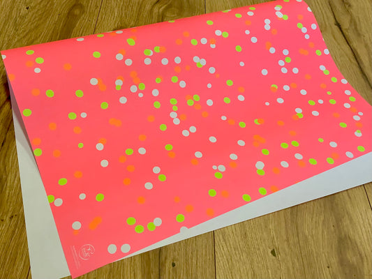 Geschenkpapier Neon Konfetti Bow&Hummingbird RC