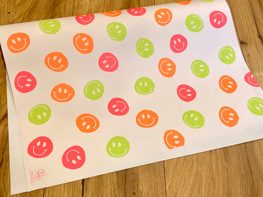 Geschenkpapier Neon Smiley Bow&Hummingbird RC