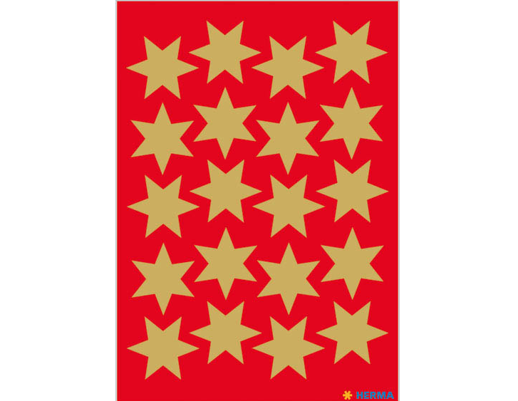 Goldsterne-sticker Herma 21mm