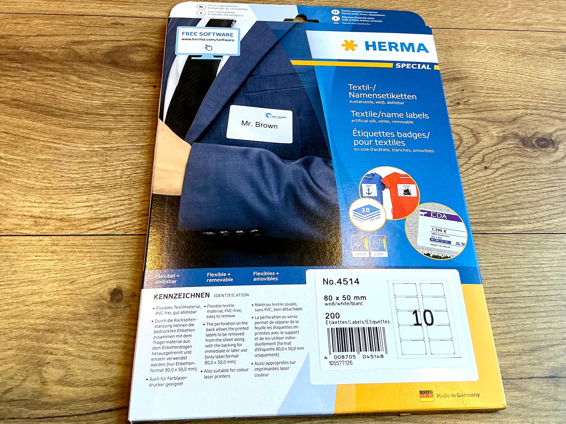 Herma 4514 Etiketten Textil 200