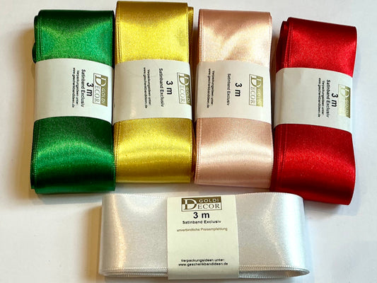 Satinband 4cm breit 3m lang Goldina°