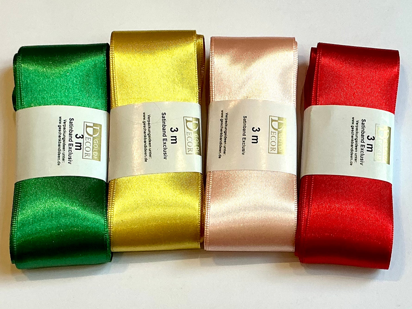 Satinband 4cm breit 3m lang Goldina°