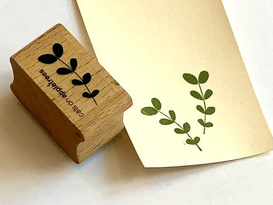Holzstempel Pflanzen (Cats on appletrees)°