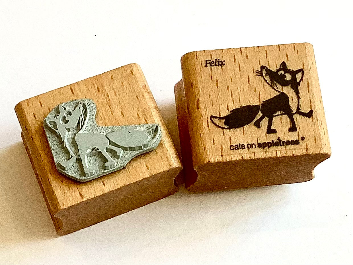 Stempel Fuchs Felix klein (Cats on appletrees)°