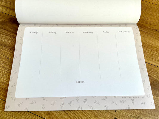Wochenplaner Notizblock A4 (snw) RC