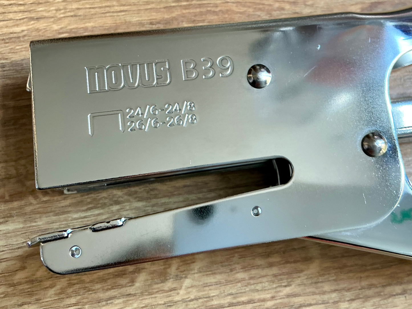 Heftzange novus B39 chrom bis 50Blatt