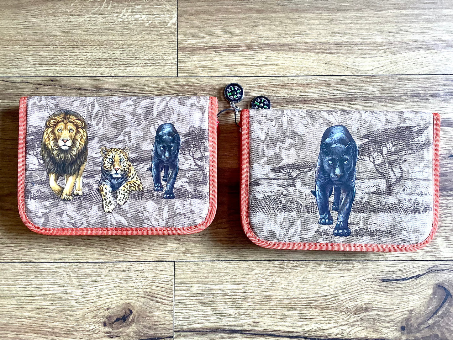 Schul-Etui 2 Klappen gefüllt Panther BRUNNEN