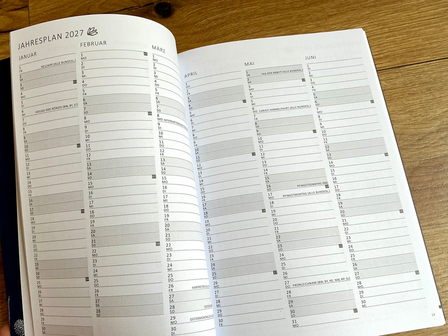 Wochenplaner A5 für Lehrerinnen & Lehrer (Eine der Guten) blau 2027