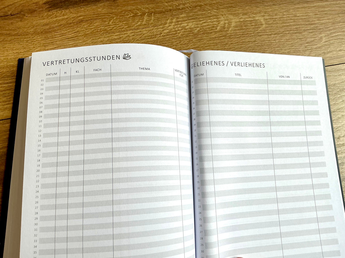 Wochenplaner A5 für Lehrerinnen & Lehrer (Eine der Guten) blau 2027