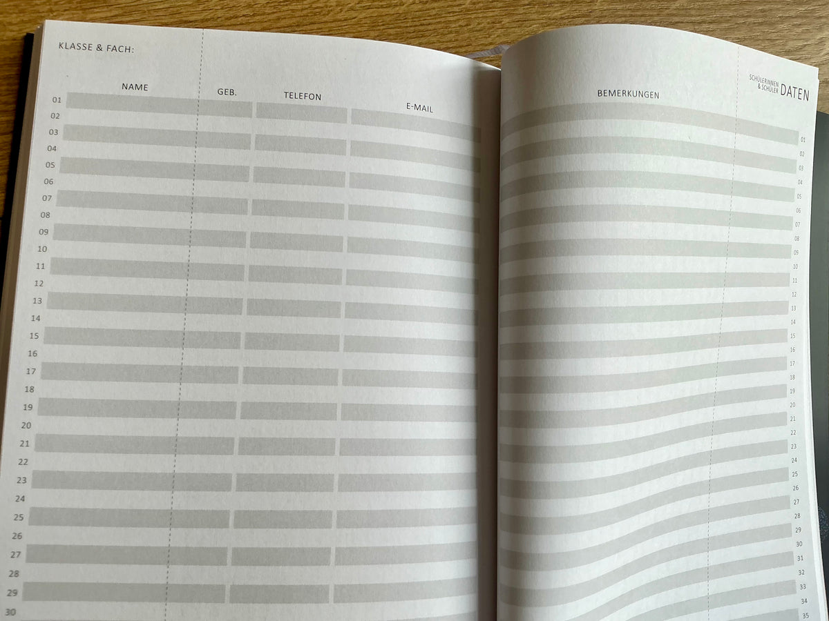 Wochenplaner A5 für Lehrerinnen & Lehrer (Eine der Guten) blau 2027