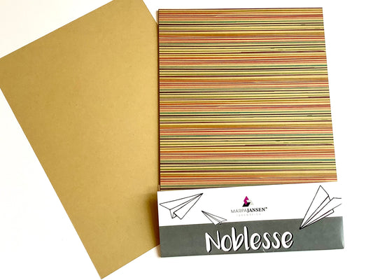 Fotokarton A4 bedruckt Bunte Linien 230g 10Bl. MarpaJansen