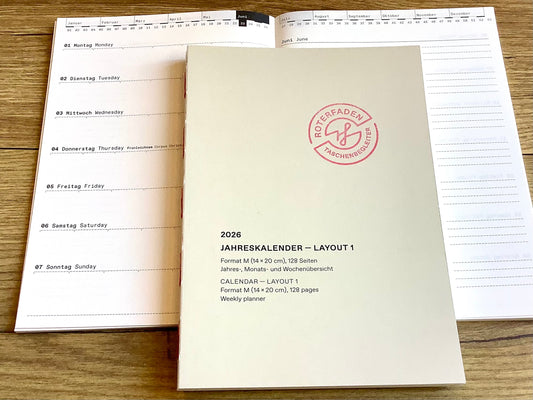 Kalender M (A5) Roterfaden 2026