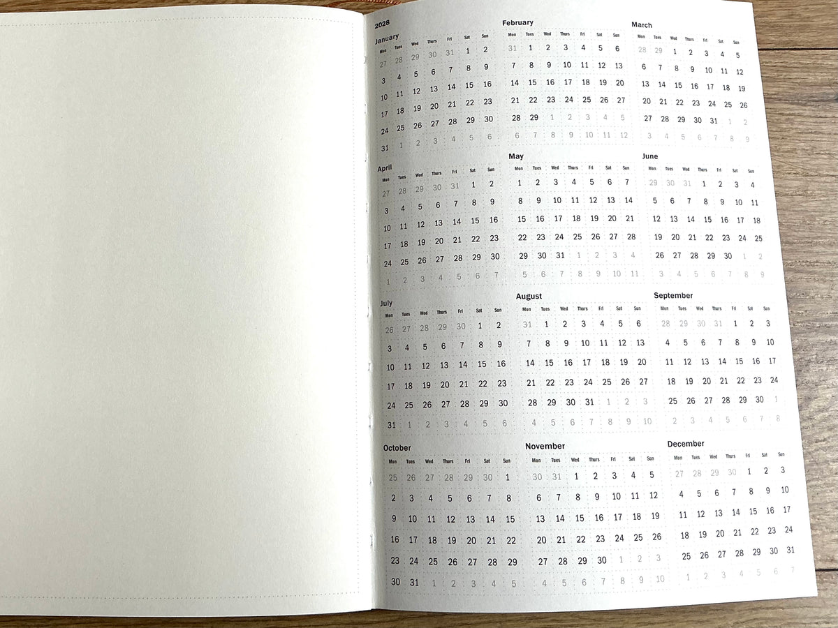 Wochenkalender A5 1W/1S blau Recyclingpapier 2027