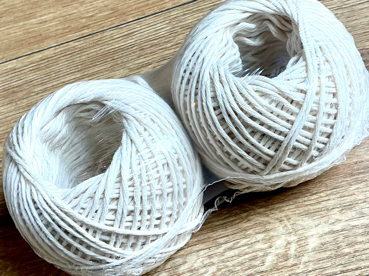 Paketschnur 2x50m Kordel Baumwolle naturweiß