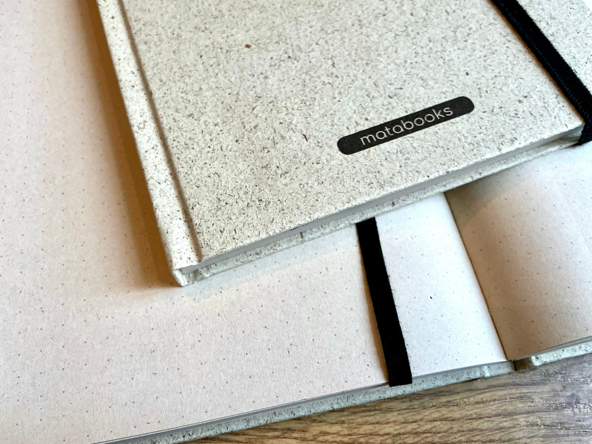 Notizbuch A5 Nari punktiert Graspapier vegan