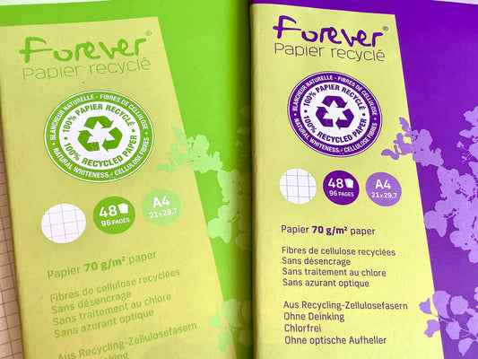 Notizheft A4 96S. kariert 70g Forever