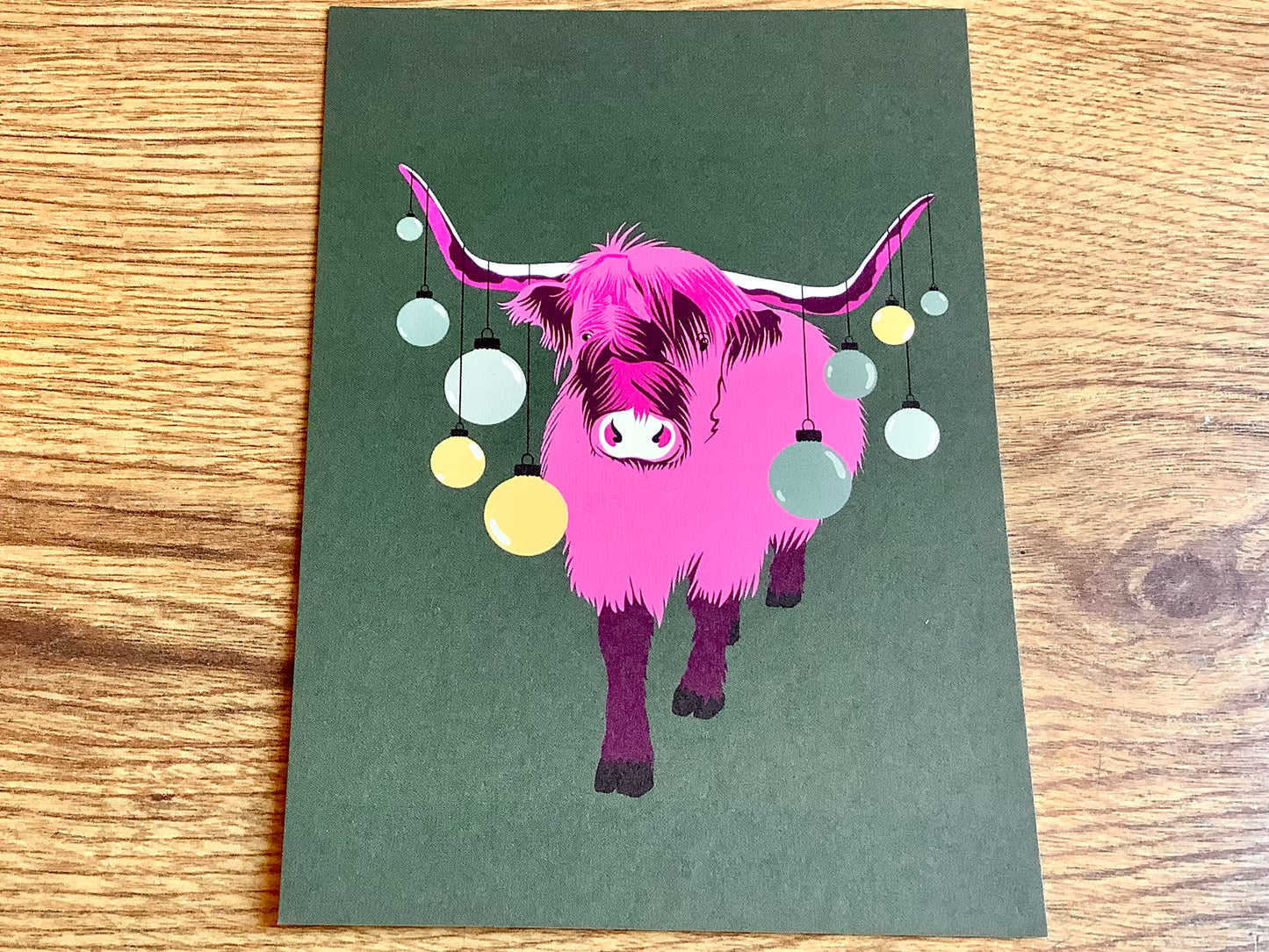 Postkarte Weihnachtsbüffel A6 (Maydell)