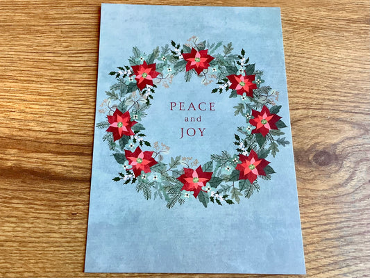 Postkarte „Peace and Joy“ B6 (Winter)