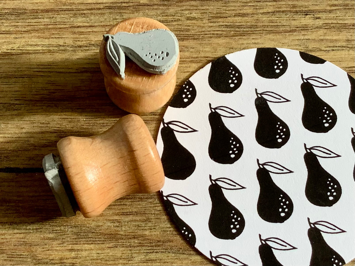 Holzstempel mini Birne (Bordschätze)