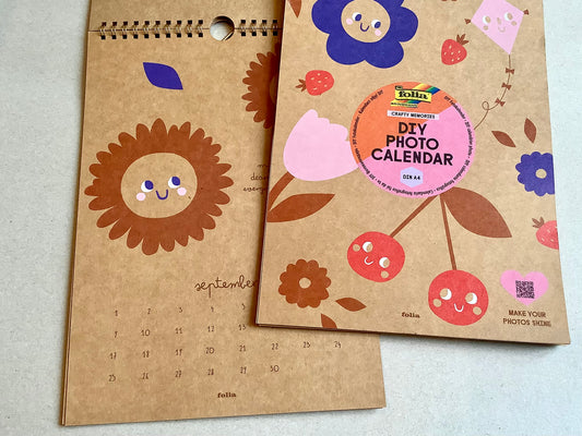 Bastelkalender A4 braun Wire-O-Bindung (undatiert)