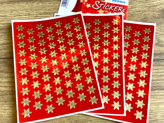 Goldsterne Sticker Herma 8mm 201 Sterne 4054