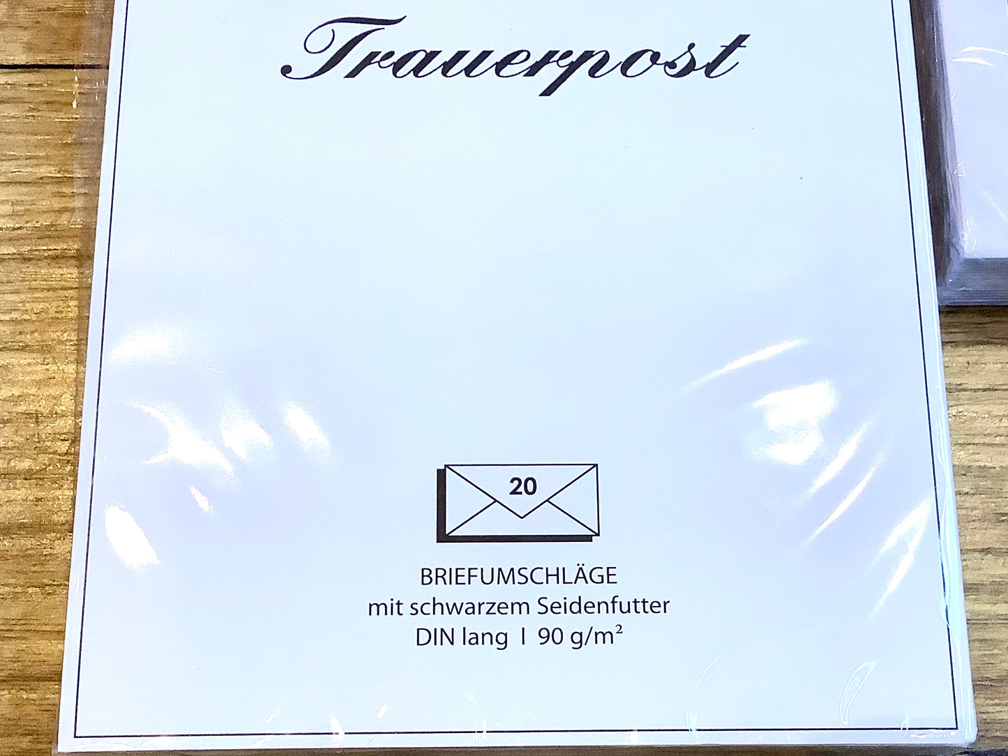 Briefumschläge f. Traueranzeigen 20x DIN lang DFW