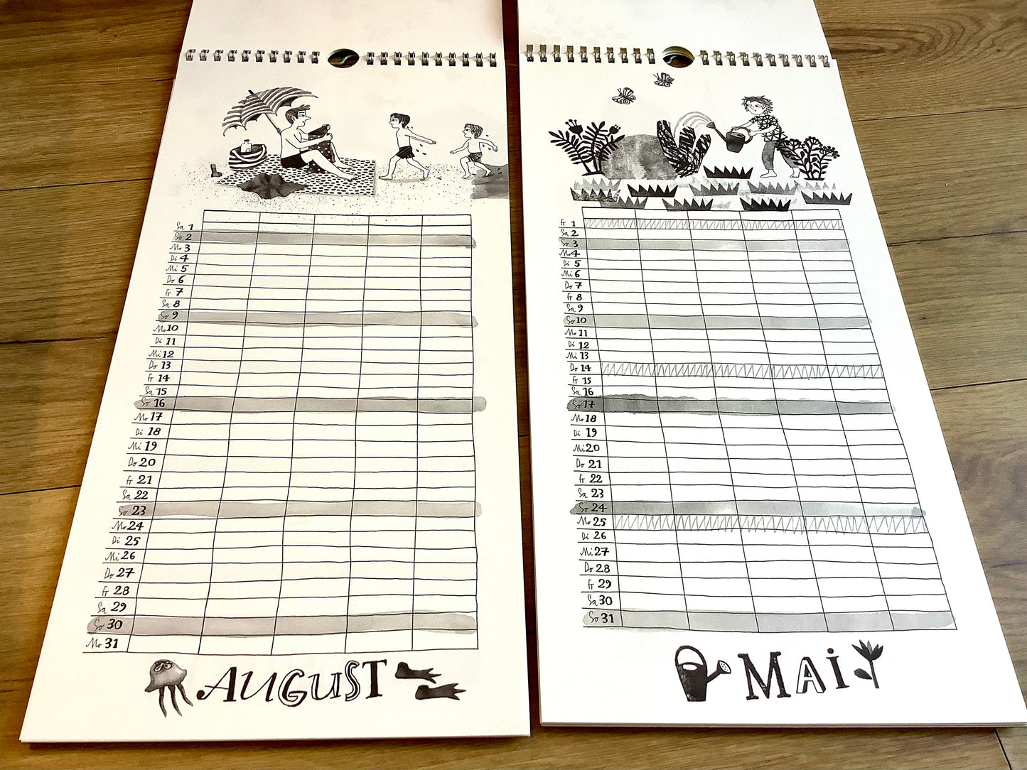 Familienplaner Marie Geissler 2026 20x41cm