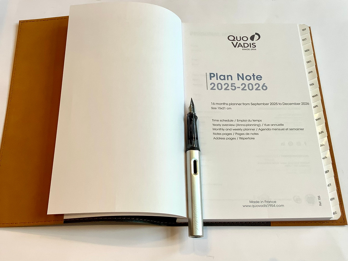 Wochenkalender Plan Note Quo Vadis 15x21cm 2026