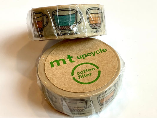 Washi tape mt upcycled tape espresso coffee guide 5m 15mm