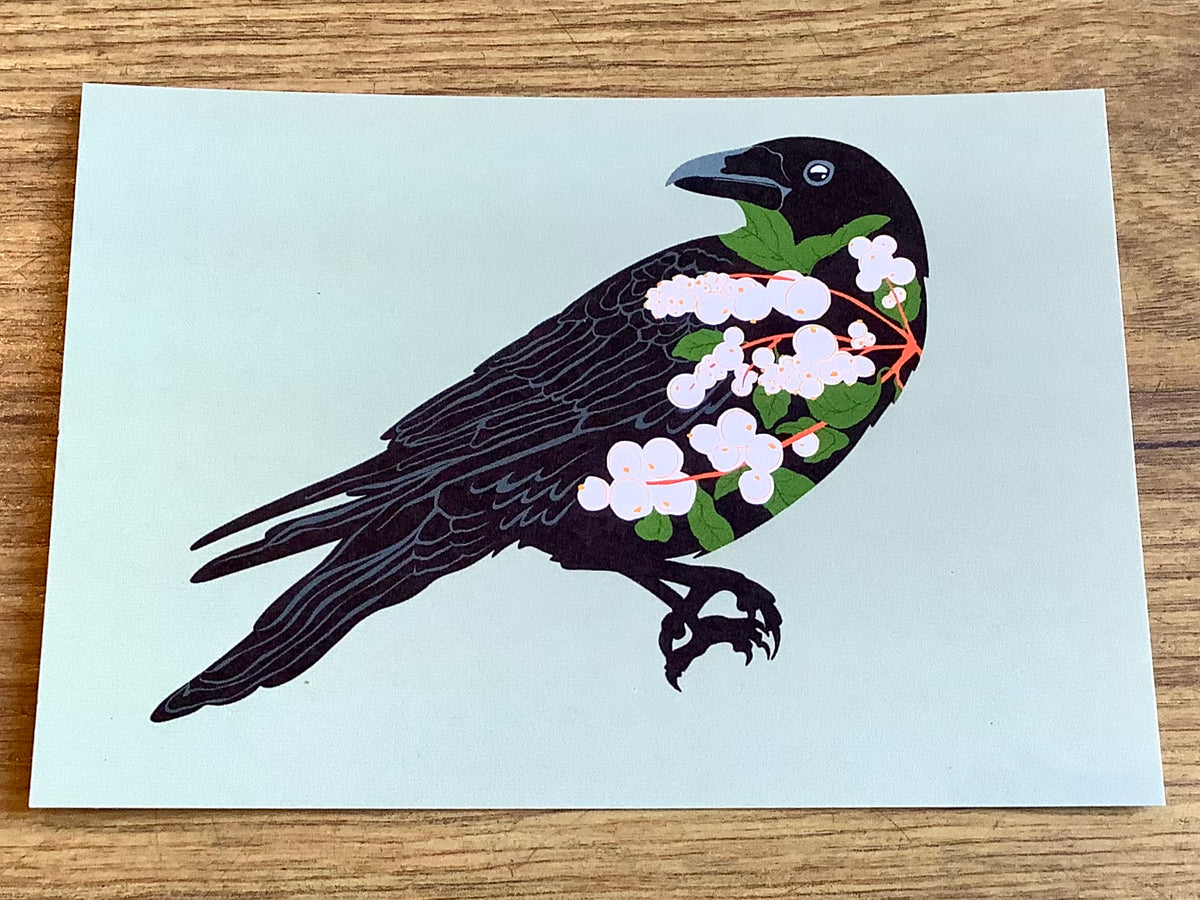 Polly Rabe Postkarte Rabe (Martha Maydell) – Polly Paper - Umweltfreundliche ...