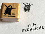 Stempel Oh Du Fröhliche (Cats on appletrees)