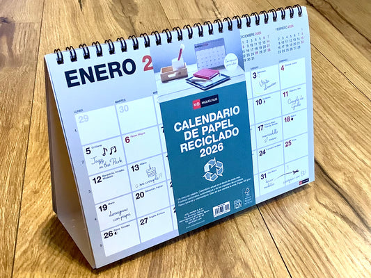 Tischkalender Monatsplaner A5 RC Miquelrius 2026