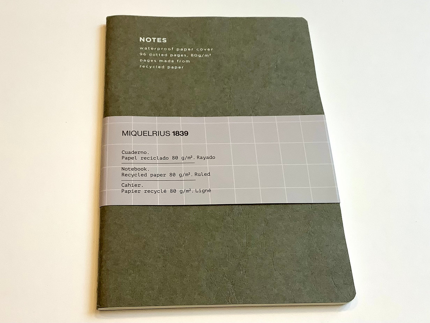 Notizbuch A5 liniert dunkelgrau Miquelrius