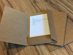 Zweiflügelmappe kraft Schwartz Recycelt