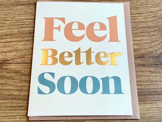 Grußkarte Feel better soon (Serif, 1973)