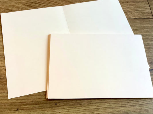 Doppelkarten A6+ 5St. 11x15,5 elfenbein (Pollen) - Polly Paper - Umweltfreundliche Schreibwaren