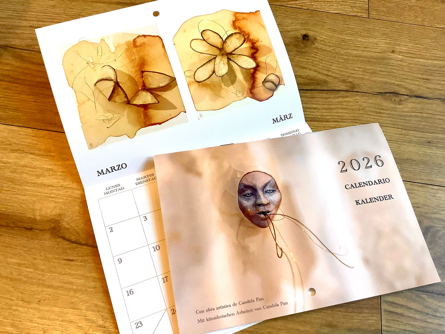 Wandkalender Candela Pan 2026 span./dt. A5/A4